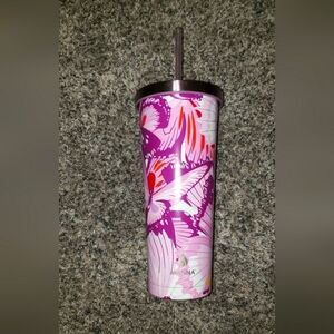 Manna| Floral Tumbler with Straw